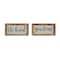 Set of 2 Brown Metal Farmhouse Sign Wall Decor, 12" x 6"